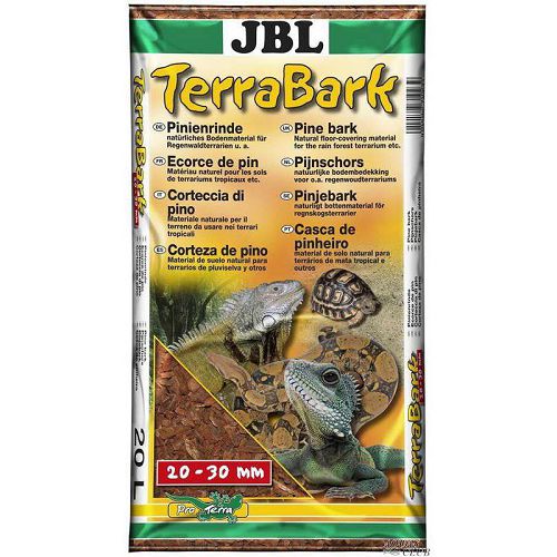 Донный субстрат JBL TerraBark из коры пинии для террариумов, гранулы 20-30 мм, 20 л