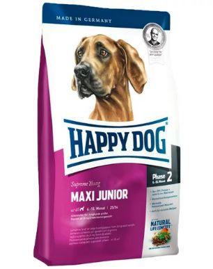Корм HAPPY DOG Supreme Young Maxi Junior для щенков 6-18 месяцев, 15 кг
