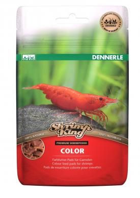 Дополнительный корм Dennerle ShrimpKing Color для яркой окраски креветок, пластинки 30 г