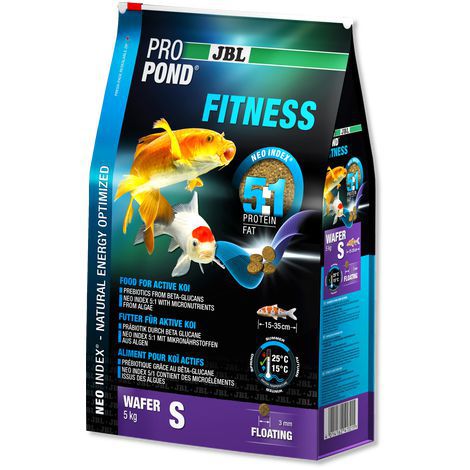 Корм JBL ProPond Fitness S для активных мелких карпов кои, чипсы 5 кг (12 л)