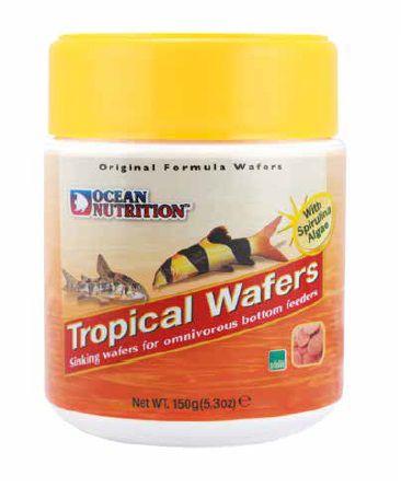 Корм Ocean Nutrition Tropical Wafers для донных всеядных рыб, таблетки 150 г