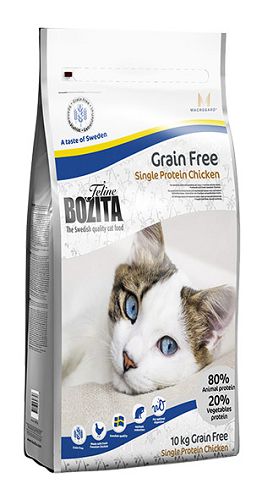 Корм BOZITA Feline Funktion Grain Free Single Protein Chicken беззерновой для взрослых и растущих кошек
