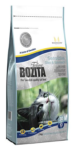 Корм BOZITA Feline Sensitive Diet&Stomach 30/10 для кошек c чувствительным пищеварением, пожилых