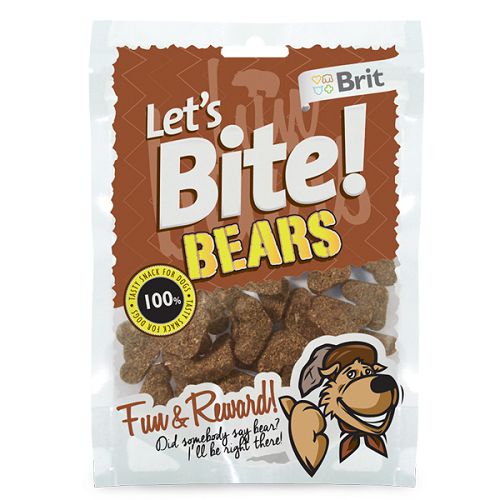 Лакомство Brit Let's Bite Bears "Мишки" для собак, 150 г