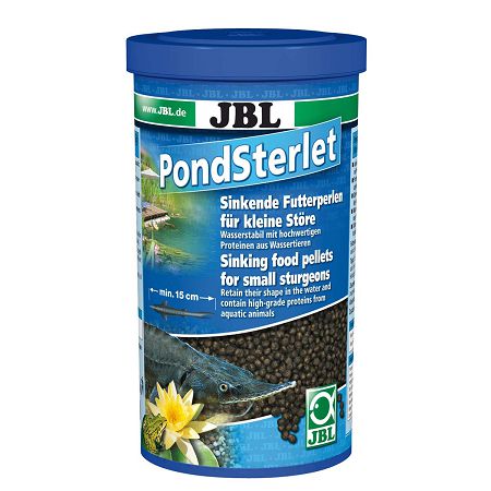 JBL Pond Sterlet корм для осетров, тонущие гранулы 1000 мл