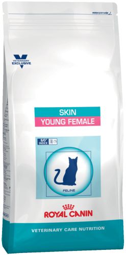 Диета Royal Canin VetCN SKIN YOUNG FEMALE для стерилизованных кошек с повышенной чувствительностью кожи