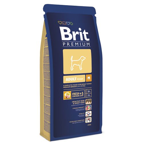 Корм Brit Premium Adult M для взрослых собак средних пород Корм Brit Premium Adult M для взрослых собак средних пород