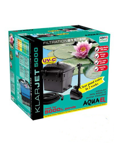 Aquael садовый фильтр Klar Jet 5000 (ф.MAXI + встр. УФО 5Вт + PFN2500+шланг)