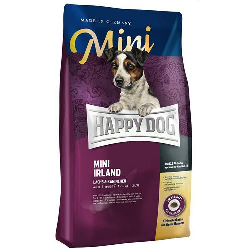 Корм HAPPY DOG SUPREME Mini Irland Лосось и Кролик для собак мелких пород, 1 кг