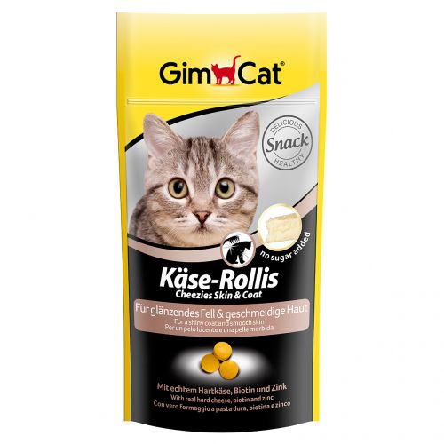 Лакомство Gimcat "Сырные ролики" витаминизированное для кошек