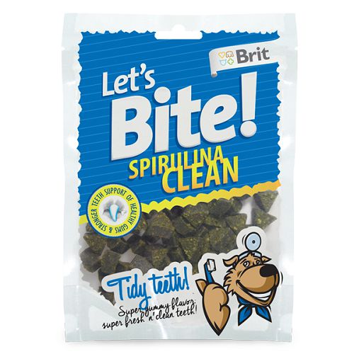 Жевательное лакомство Brit Let’s Bite Spirulina Clean для собак, со спирулиной, 150 г