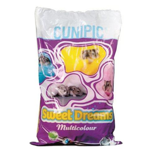 Хлопок CUNIPIC «Sweet Dreams multicolor» для хомяков, 4 цвета, 70 г