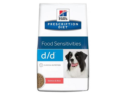 Диета Hill's Prescription Diet D/D для собак при лечении пищевых аллергий, лосось и рис, 2 кг