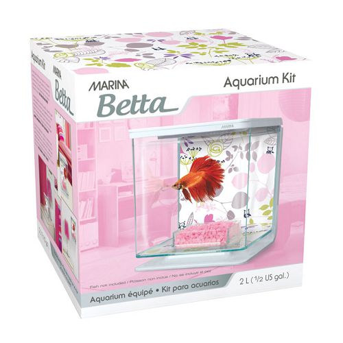 Marina Betta Kit Floral аквариум пластиковый, 2 л