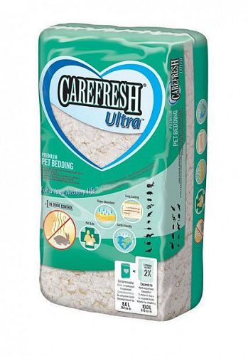 Наполнитель-подстилка CareFresh ULTRA на бумажной основе для птиц и мелких животных, белый, 10 л