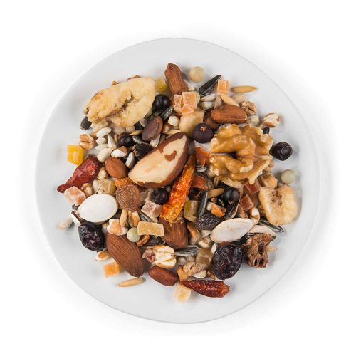 Дополнительный корм Witte Molen PUUR NUTS &FRUIT с фруктами и орехами для крупных птиц, 200 г