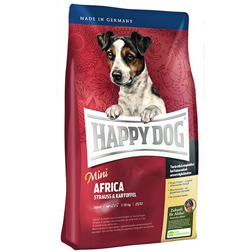 Корм HAPPY DOG SUPREME Mini Africa Мясо Страуса для собак мелких пород, 1 кг