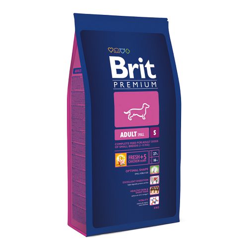 Корм Brit Premium Adult S для взрослых собак мелких пород Корм Brit Premium Adult S для взрослых собак мелких пород