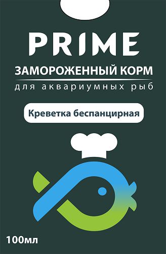 Prime Беспанцирная креветка замороженная, блистер, 100 мл