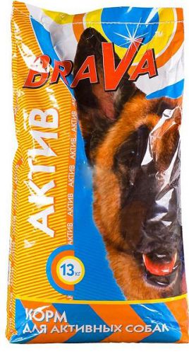 Корм BraVa АКТИВ для собак с повышенной активностью, 13 кг