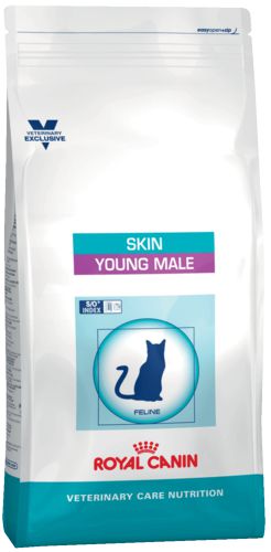 Диета Royal Canin VetCN SKIN YOUNG MALE для молодых кастрированных котов с повышенной чувствительностью кожи