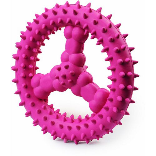 COMFY GRIZZLY руль розовый для собак, литая резина, 11,5 см