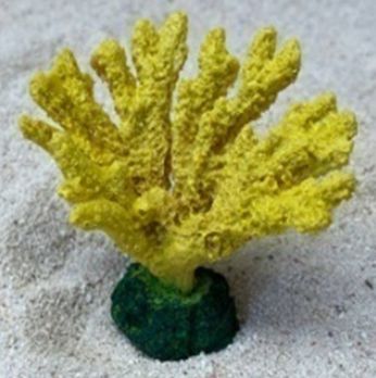 Цветной коралл желтый Коралл акобария, 9*5*7 см