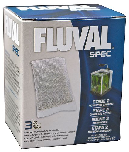 Уголь активированный для фильтра Fluval Spec, 100 гх3 шт.