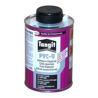 Клей Tangit для ПВХ, 1 кг с кистью