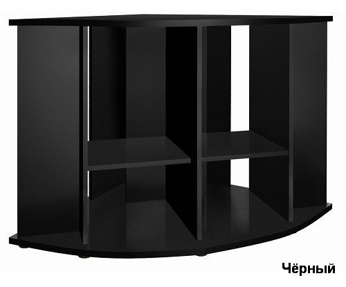 Подставка без дверок Biodesign ДИАРАМА 400 черная шагрень, влагостойкая плита ЛДСП 16/22 мм, 91х91х82 см