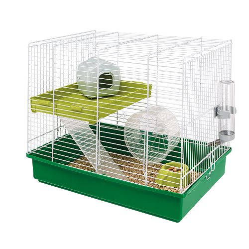 Клетка Ferplast HAMSTER DUO двухэтажная для хомяков, белая, 46x29x37,5 см