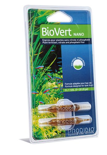 BIO VERT NANO добавка олигоэлементов для аквариумных растений, блистер 2 шт.