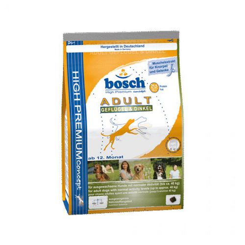 Корм Bosch Adult для взрослых собак со средней активностью, птица, спельта, 1 кг