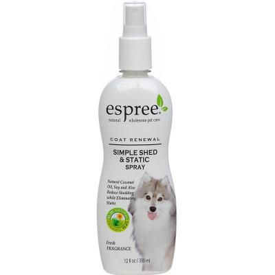 Спрей-антистатик Espree CR Simple Shed & Static Spray для ухода за шерстью собак и кошек в период линьки, 355 мл