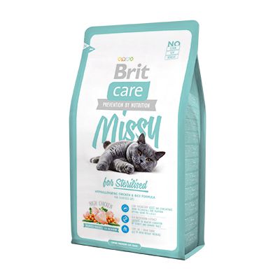 Корм Brit Care Cat Missy for Sterilised для кастрированных котов