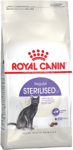 Корм Royal Canin Sterilised 37 для стерилизованных кошек 1-7 лет, склонных к полноте