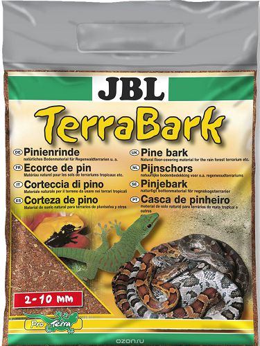 Донный субстрат JBL TerraBark из коры пинии для террариумов, гранулы 2-10 мм, 5 л