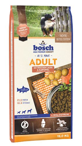 Корм Bosch Adult Salmon&Potato для собак, лосось с картофелем