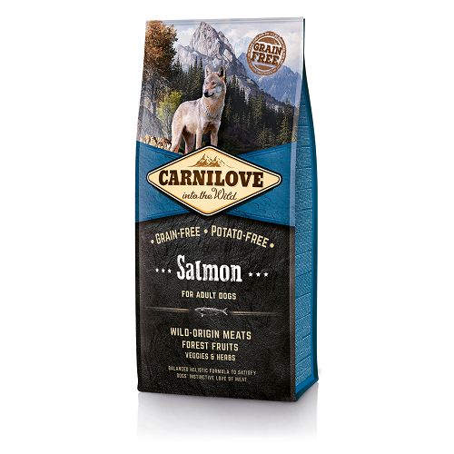 Корм Carnilove Salmon for Adult беззерновой для взрослых собак всех пород, лосось Корм Carnilove Salmon for Adult беззерновой для взрослых собак всех пород, лосось