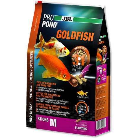 Корм JBL ProPond Goldfish M основной для средних золотых рыбок, палочки 1,7 кг (12 л)
