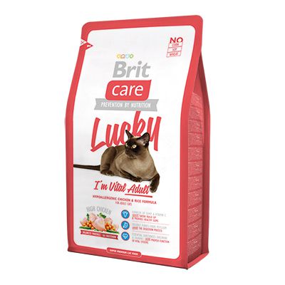 Корм Brit Care Cat Lucky Vital Adult для взрослых кошек