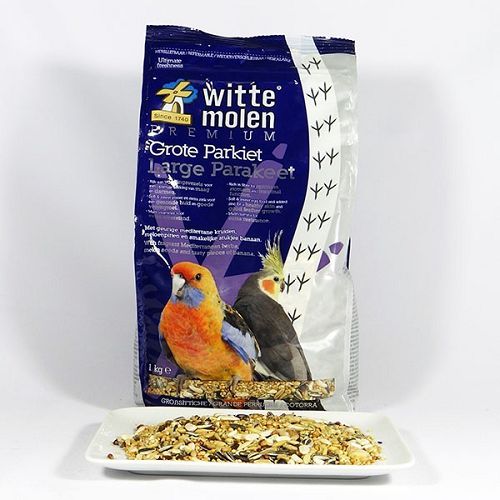Корм Witte Molen Premium Large Parakeet для средних длиннохвостых попугаев, 1 кг