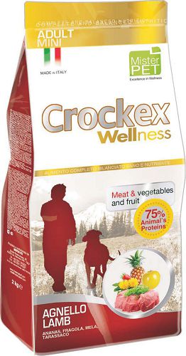 Корм PRIMORDIAL CROCKEX Wellness ADULT MINI для собак мелких пород, ягненок, рис