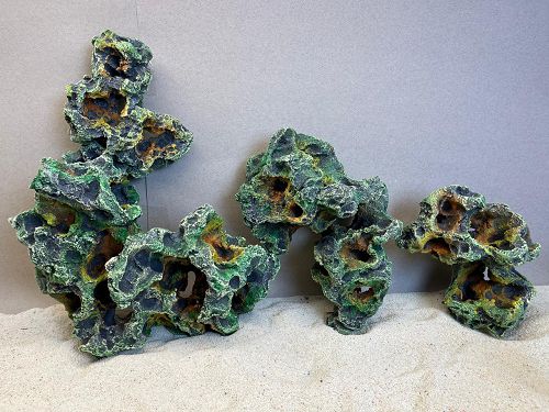 Камень цветной биокерамика море большой, 28-40 см