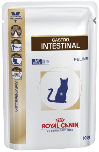 Диета Royal Canin GASTRO INTESTINAL для кошек при нарушении пищеварения, 100 г