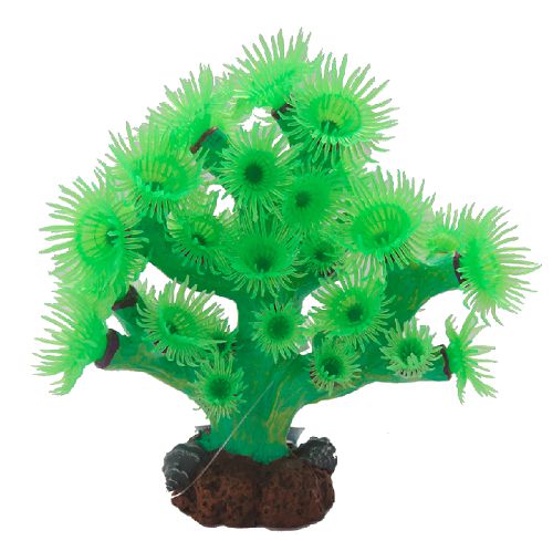 Коралл Yuming зеленый, силикон, 15х10,5х15,5 см
