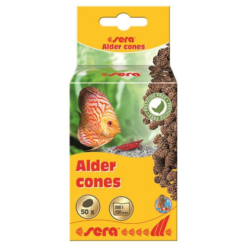 Ольховые шишки Sera Alder cones для снижения pH-уровня, 50 шт.