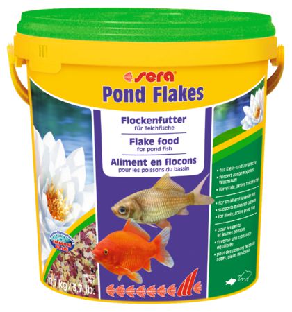 Корм Sera POND FLAKES для мелких прудовых рыб, хлопья 10 л