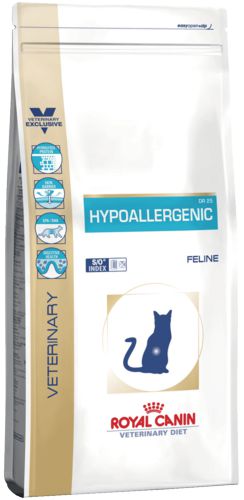 Диета Royal Canin VET HYPOALLERGENIC DR25 для кошек при пищевой аллергии, 2,5 кг