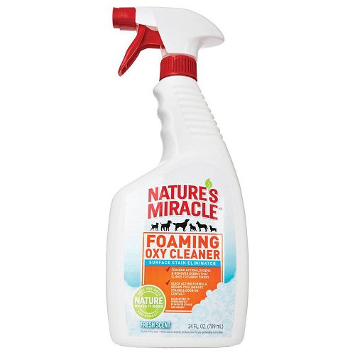 Пена Natures Miracle Foaming Oxy Cleaner для чистки ковров и мягкой мебели, 710 мл